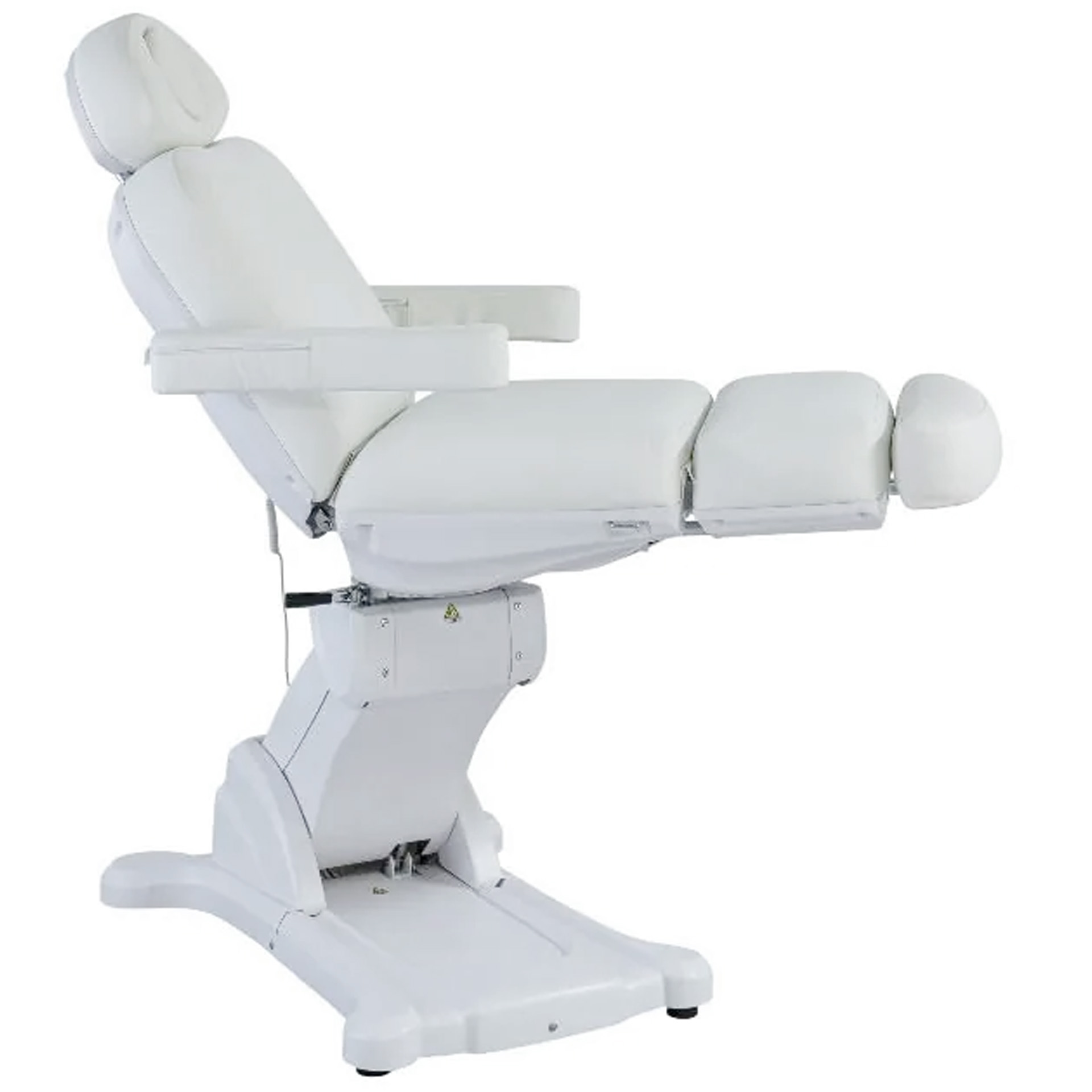 Beauty treatment couch Velvet Supreme, 4 motors, heating, memory, white