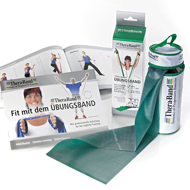 Theraband-gruen Thera-Band  2,5 m x 12,8 cm, stark (grün)