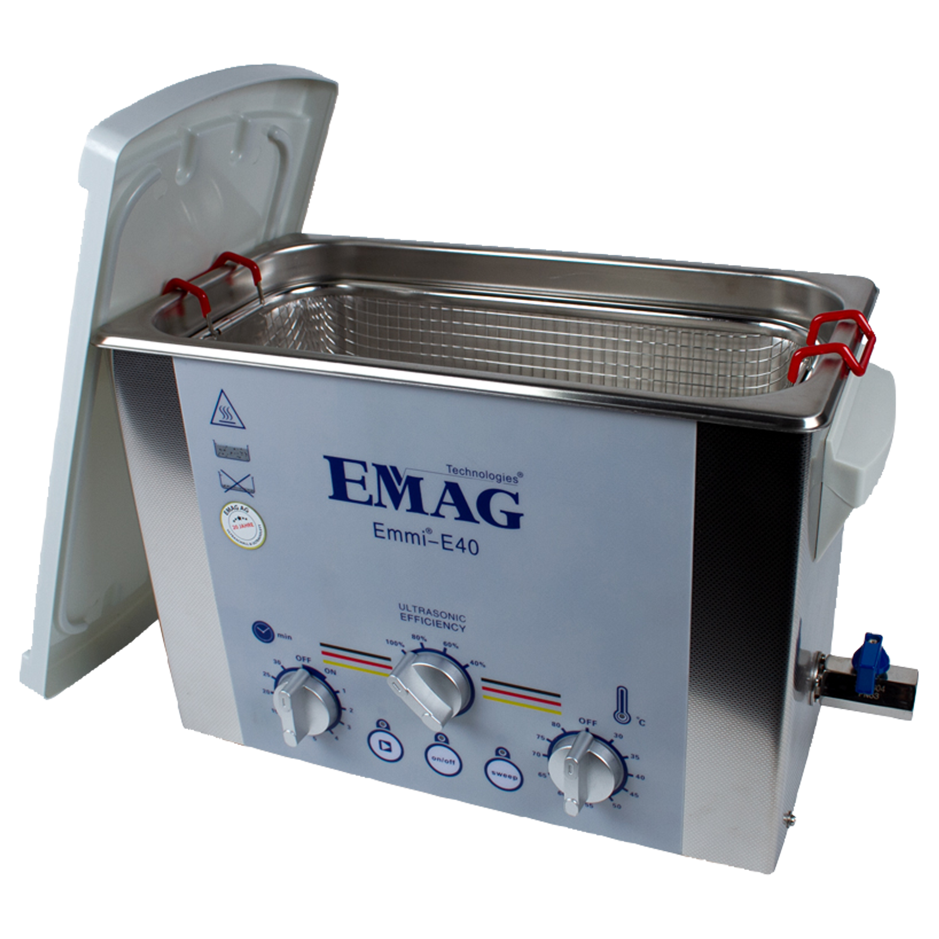 Emmi®-E40 Ultraschall-Reinigungsgerät aus Edelstahl