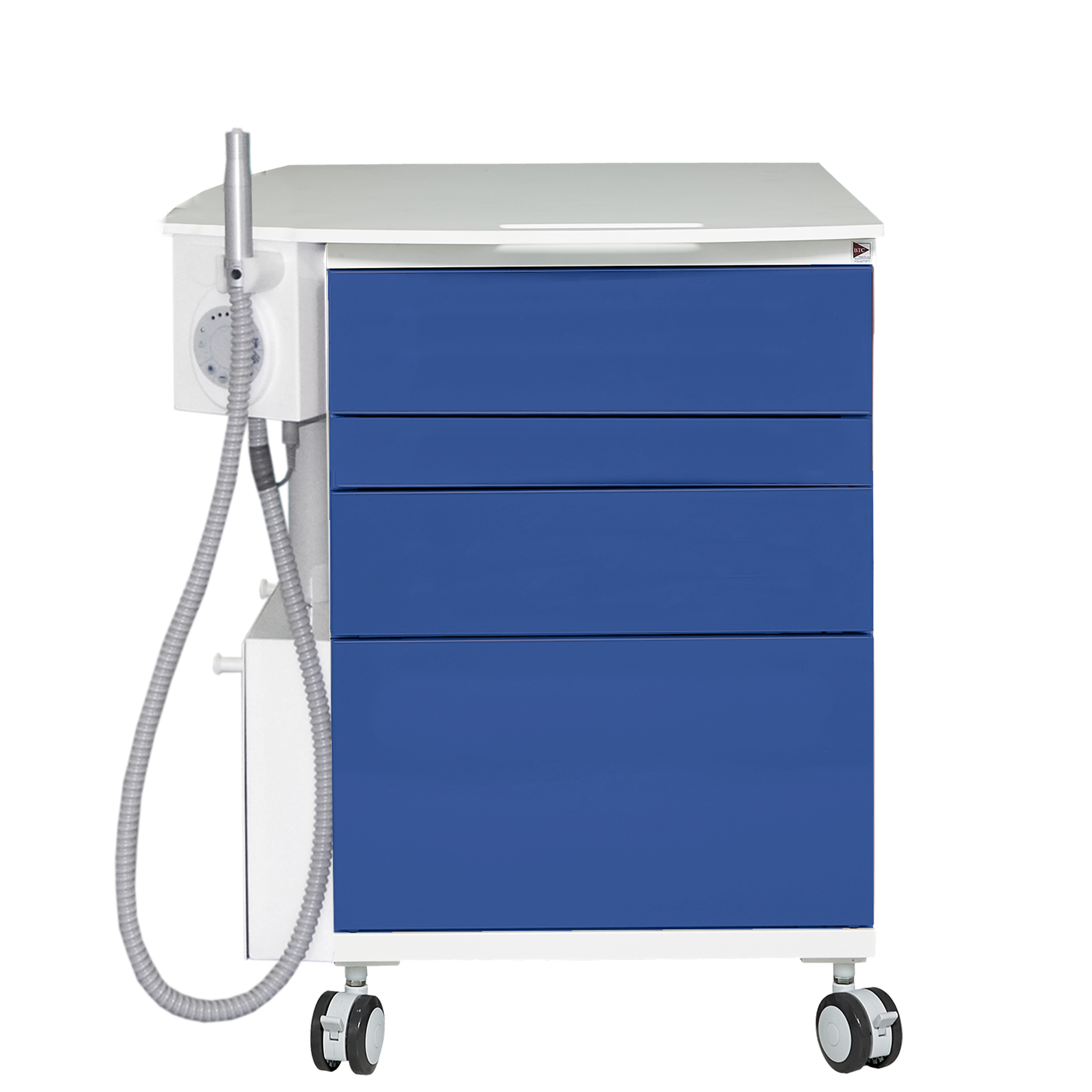 Praxisschrank „Merkur“ - mit integriertem Fußpflegegerät, Urban blau