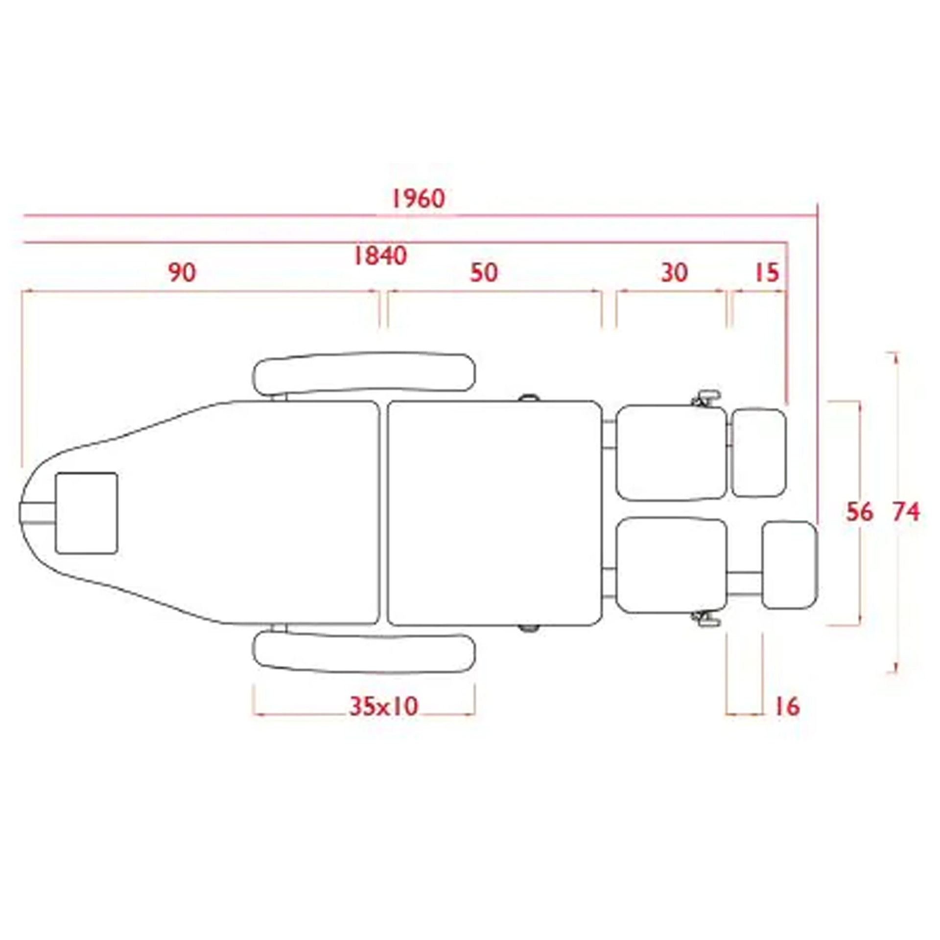 Behandlungsliege Podo 1