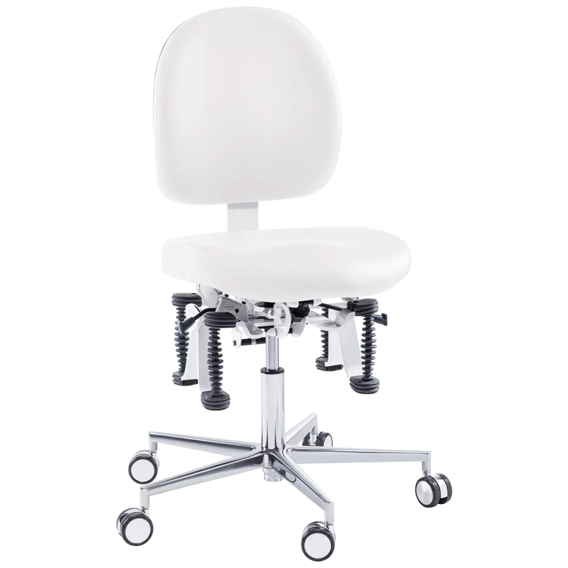 Bioswing Arbeitsstuhl beauty, weiß, Größe 2, lange Gasfeder