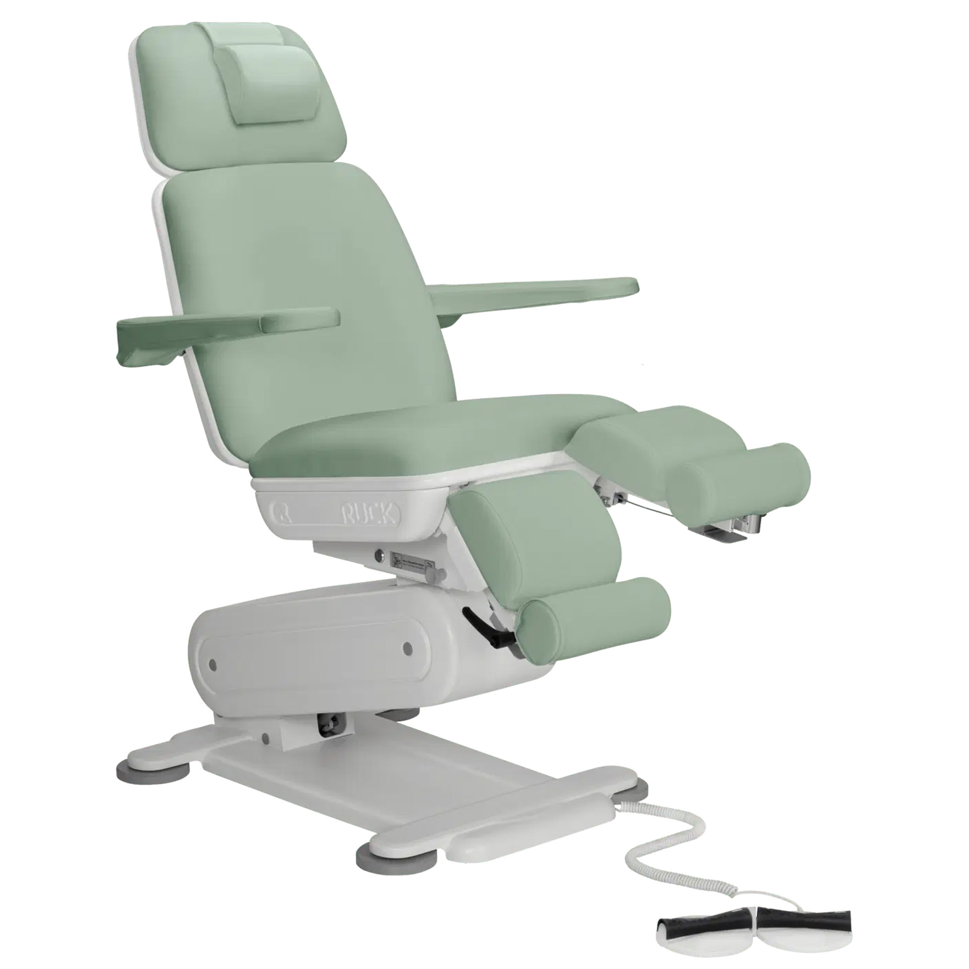 RUCK Behandlungsliege STELLA 3s, 2-fach Fußschalter salbei