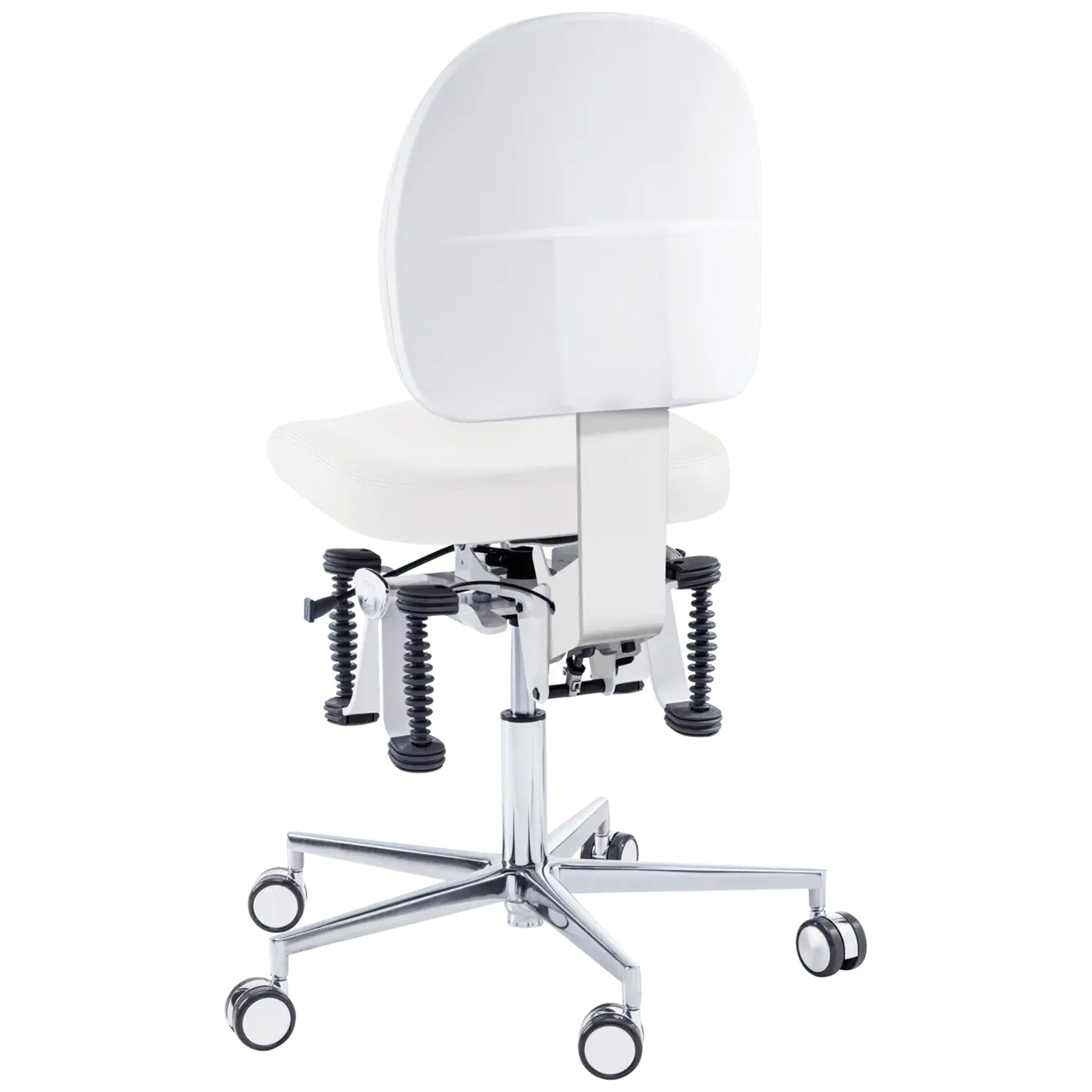 Bioswing Arbeitsstuhl beauty, weiß, Größe 2, lange Gasfeder