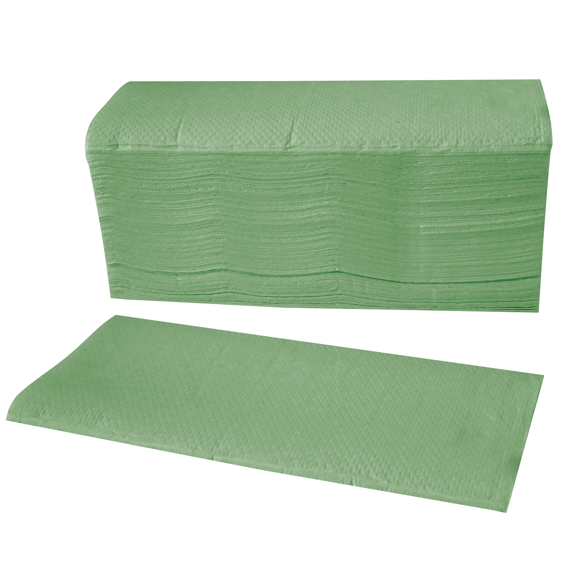 Papier-Falthandtücher, 1-lagig grün