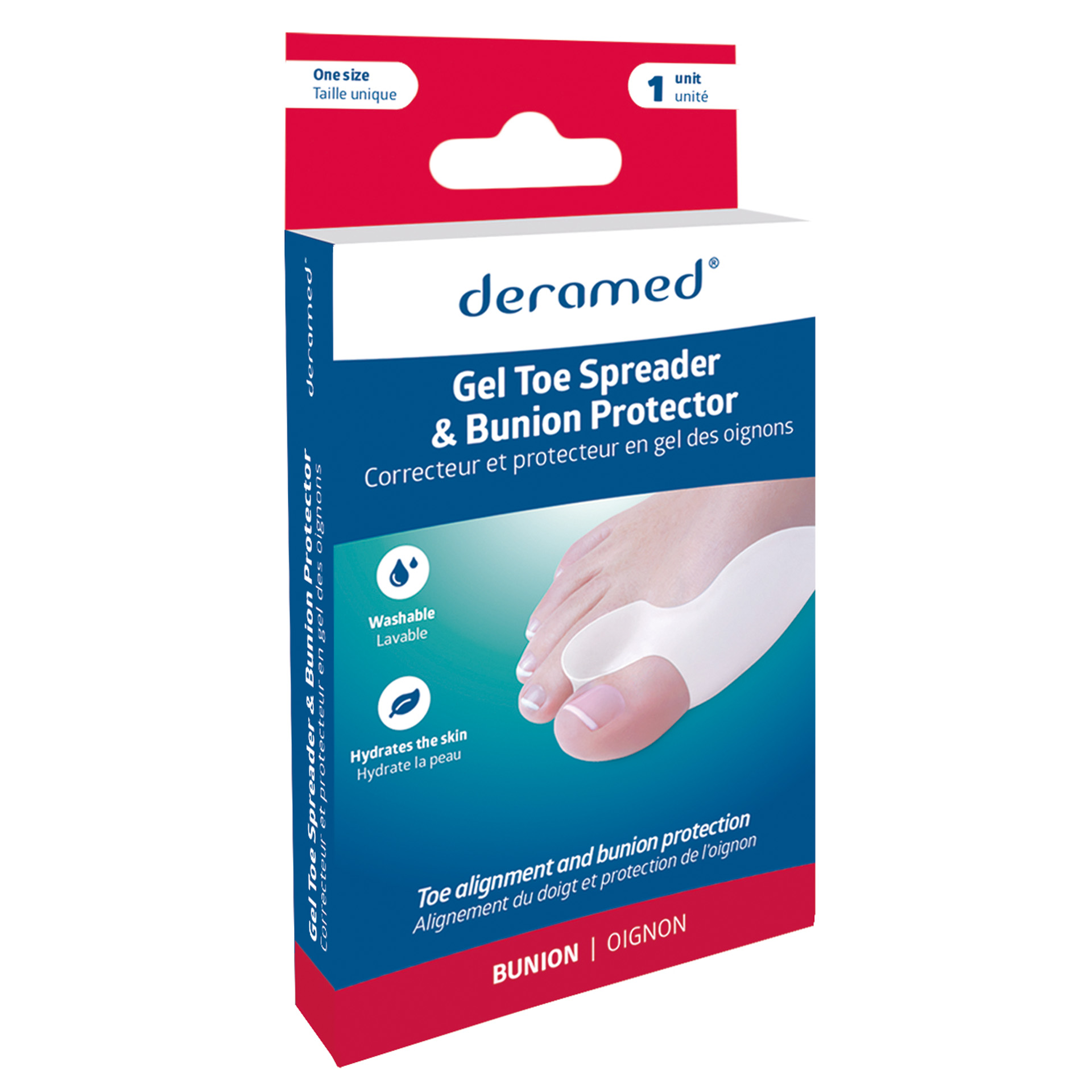 2in1 - Gel-Zehen spreizer & Hallux valgus Schutz