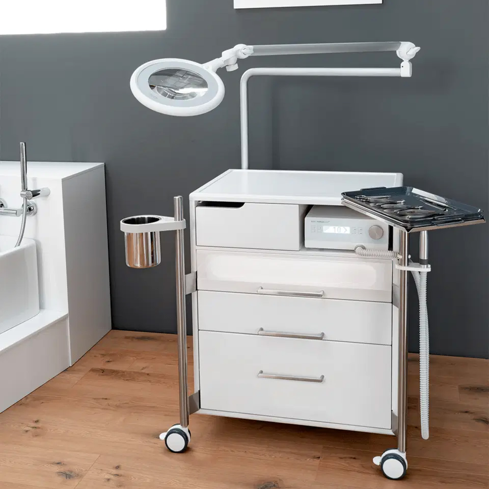 RUCK ROOM classic M, LED Instrumentenschubfach, Motorfach rechts