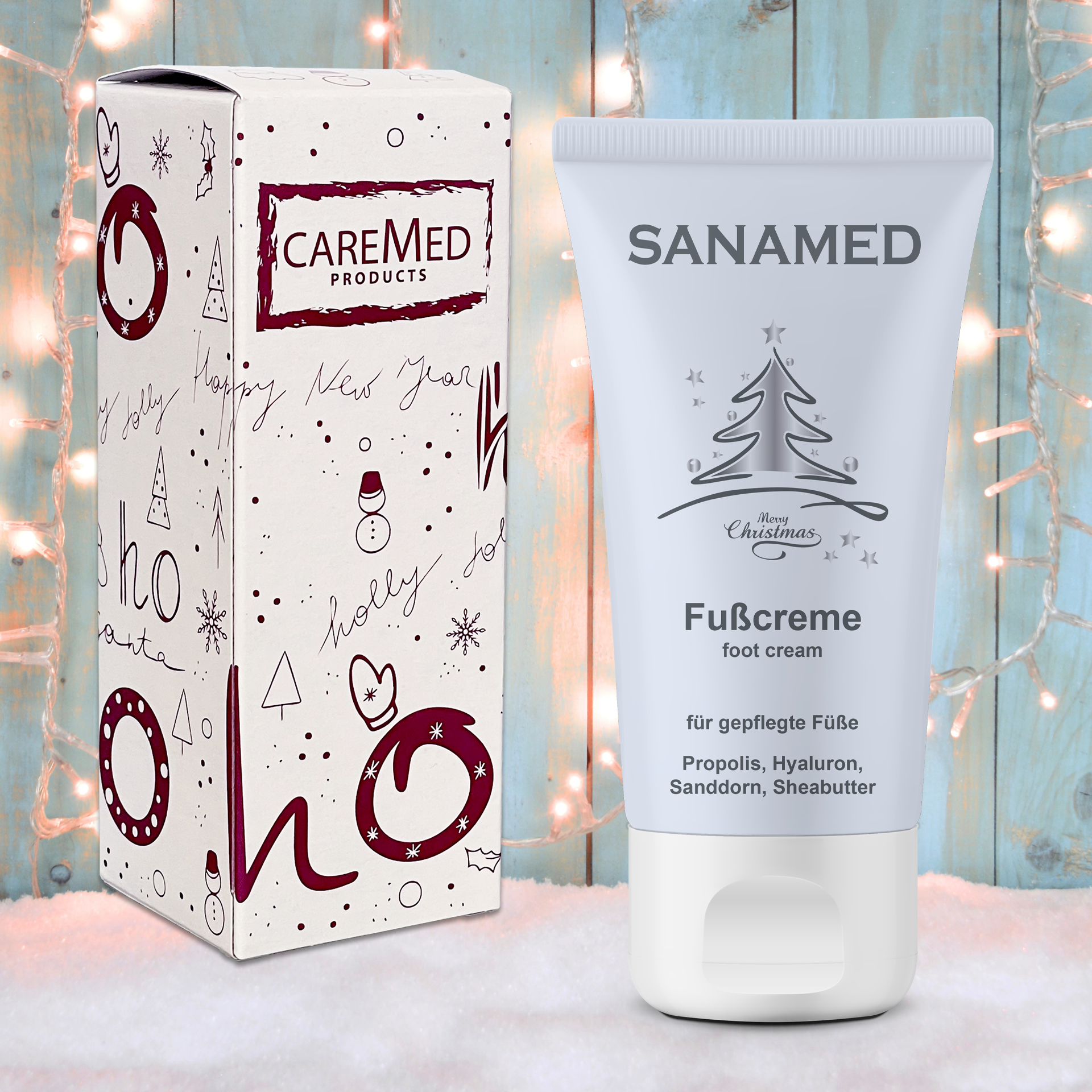 Fußcreme Propolis & Hyaluron - Weihnachtsedition, 50 ml