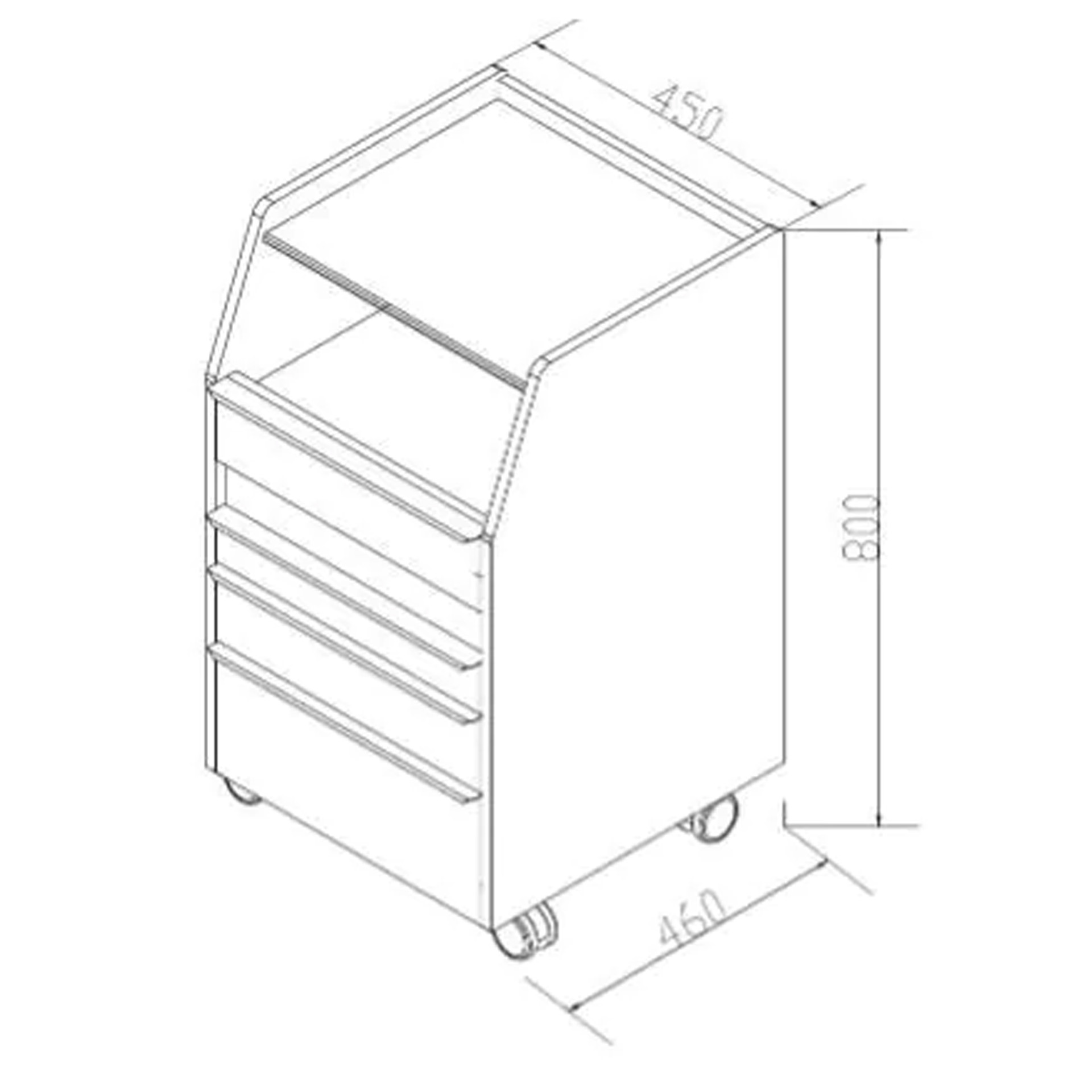 Fußpflegeschrank NordaPure, grau