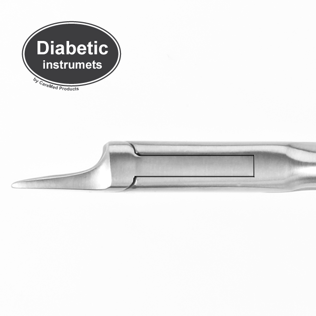 Diabetic - Eckenzange mit Flammenspitze