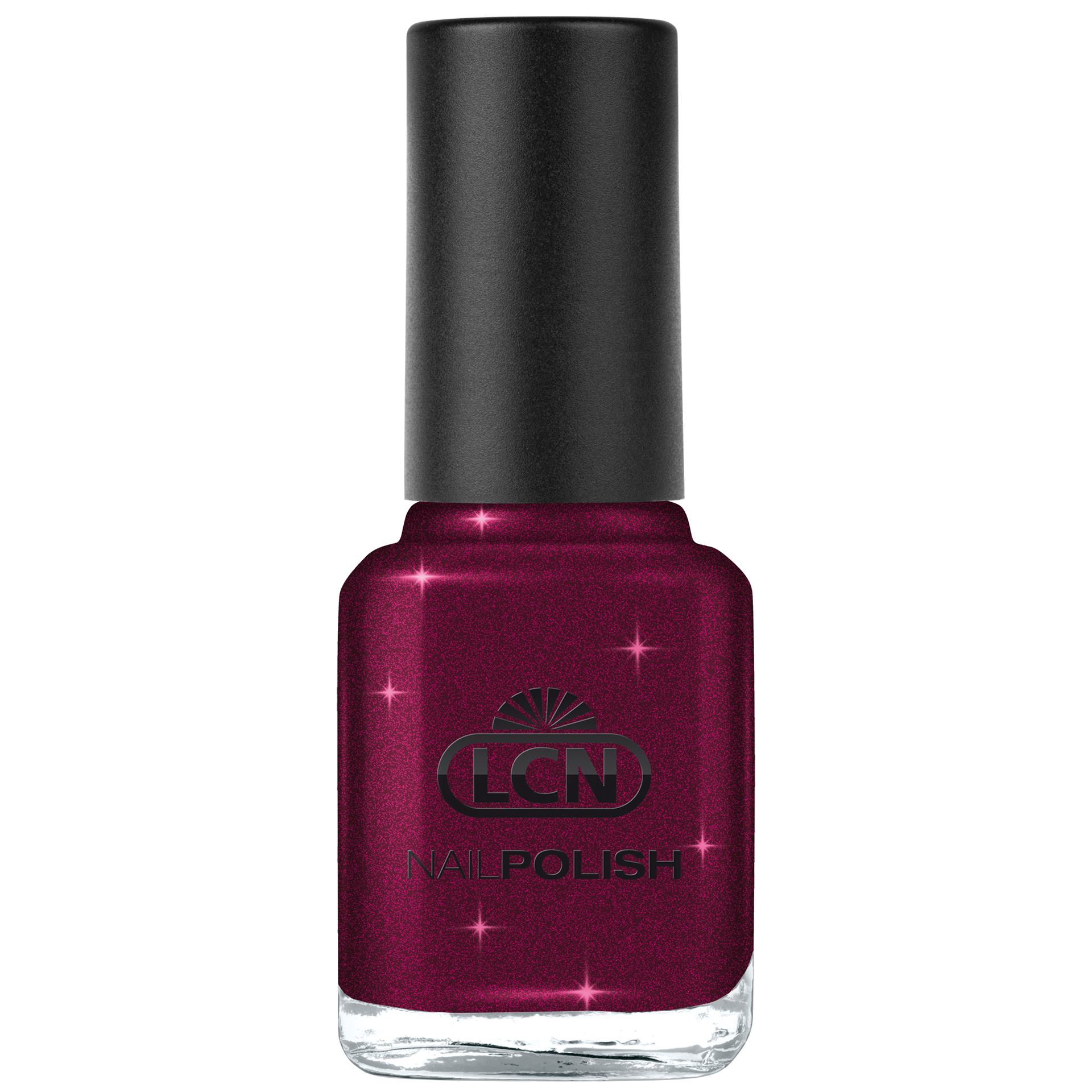 LCN Nail Polish 8ml, (486) dark black cherry