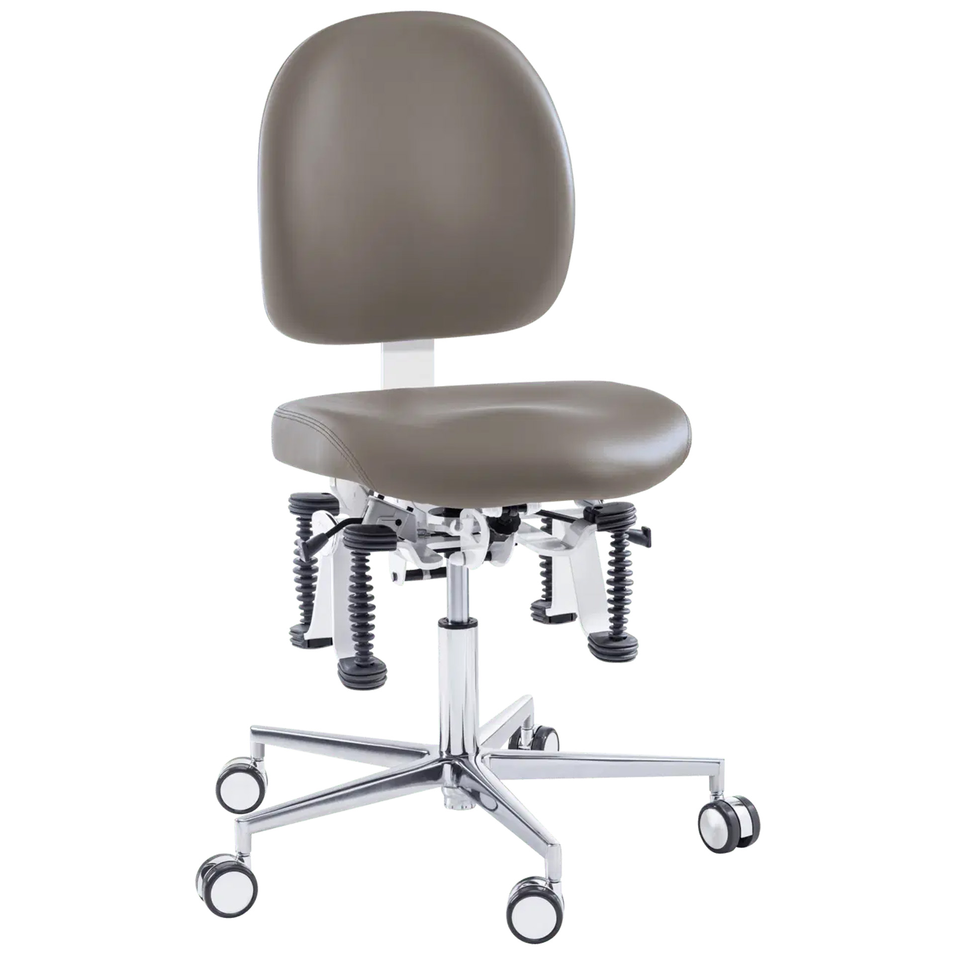 Bioswing Arbeitsstuhl beauty, stein, Größe 2, lange Gasfeder