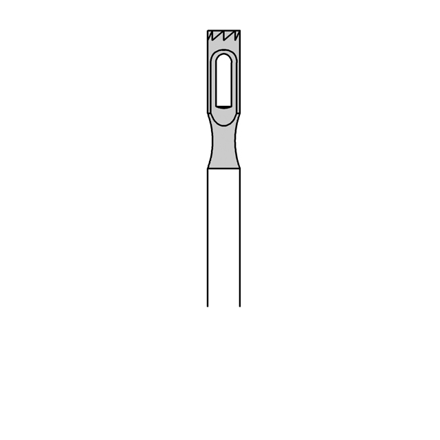 Hohlfräser gezackt, Ø 2,3 mm