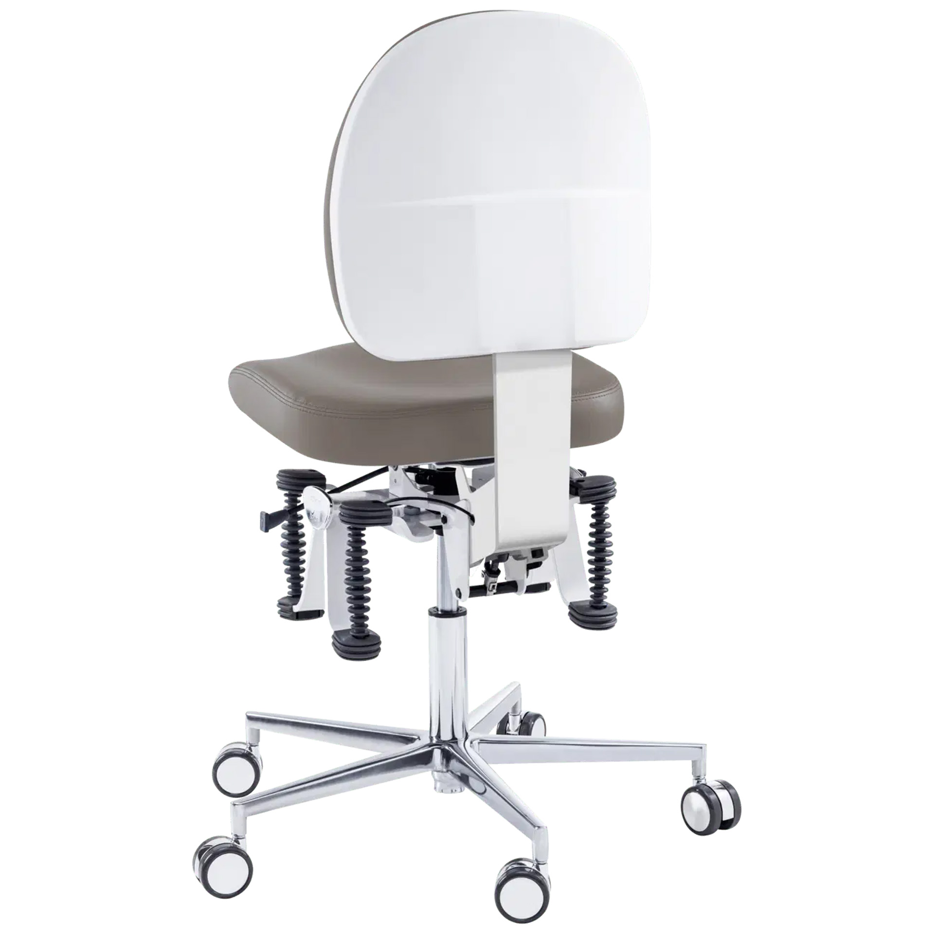 Bioswing Arbeitsstuhl beauty, stein, Größe 2, lange Gasfeder