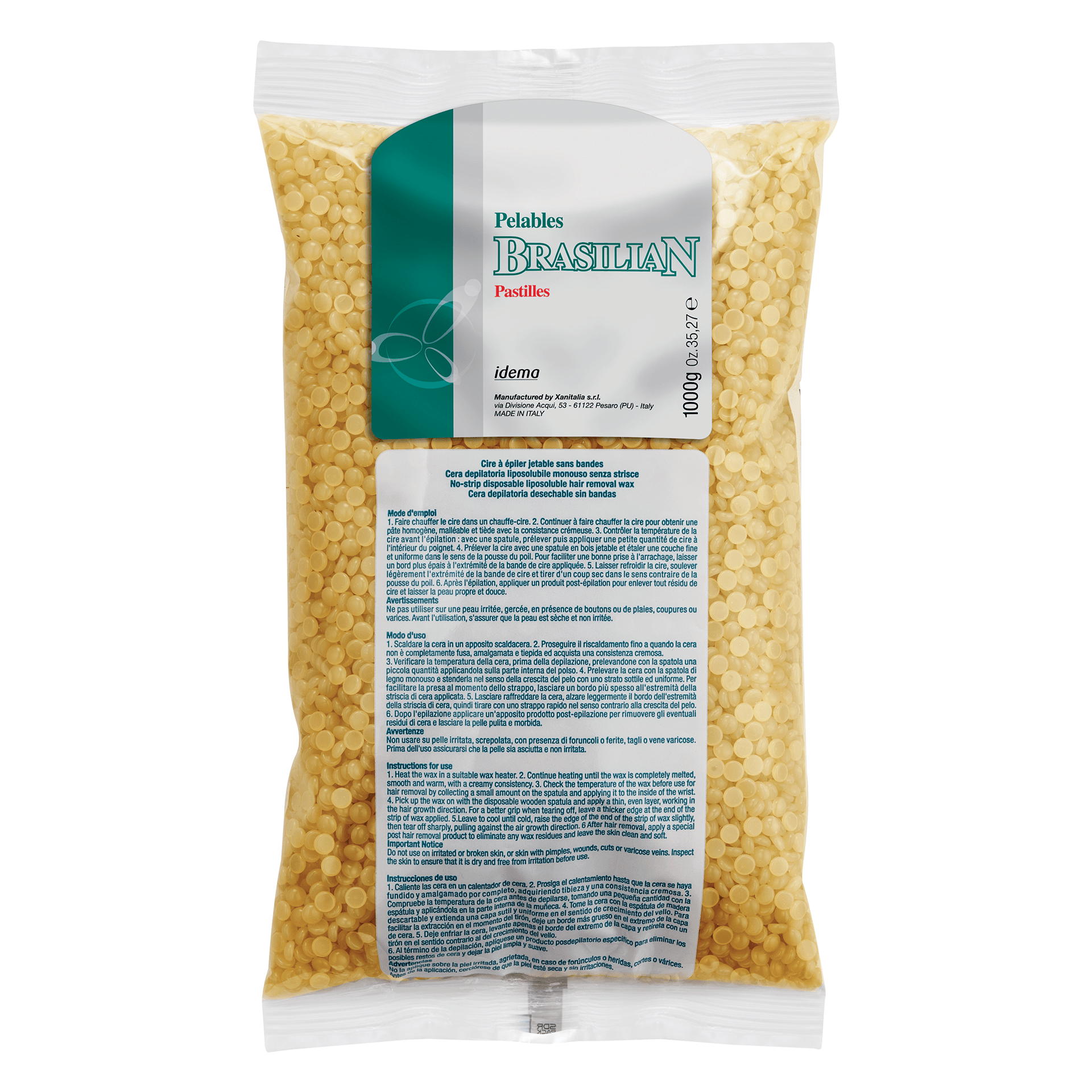 Wachsperlen Honig, 1.000 g