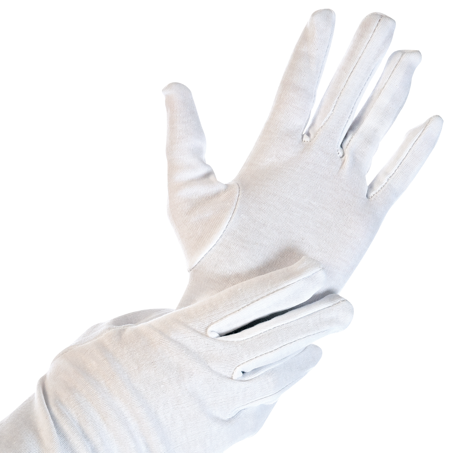 Baumwollhandschuhe, weiß, 12 Paar, Gr. M