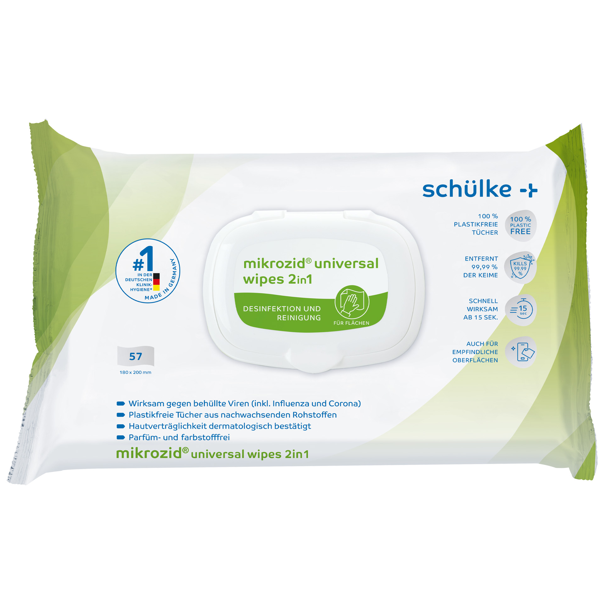 Mikrozid® universal wipes 2in1