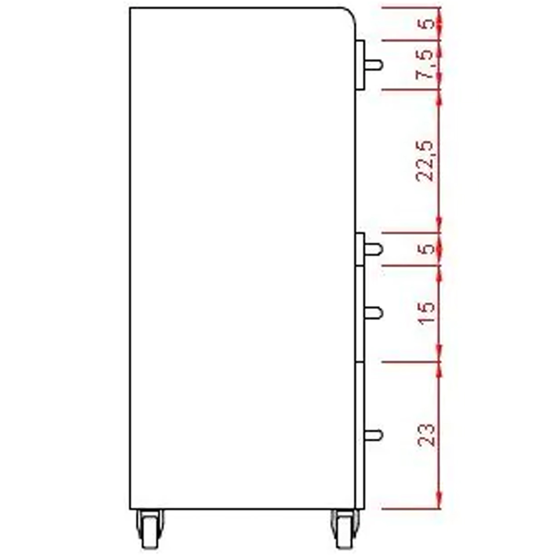 Fußpflegeschrank Skap, weiß