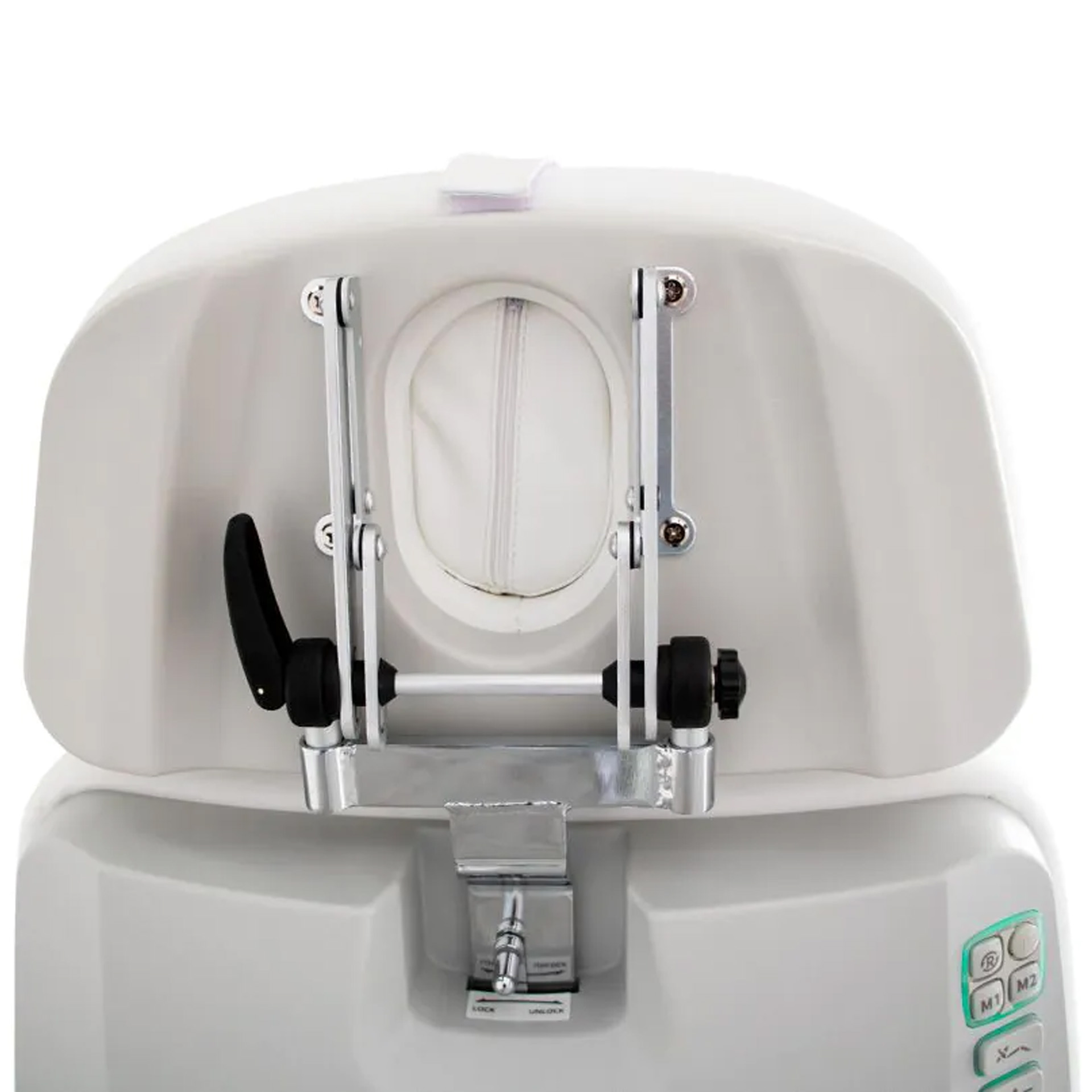 Beauty treatment chair/couch Aurelia, 4 motors, heating, white