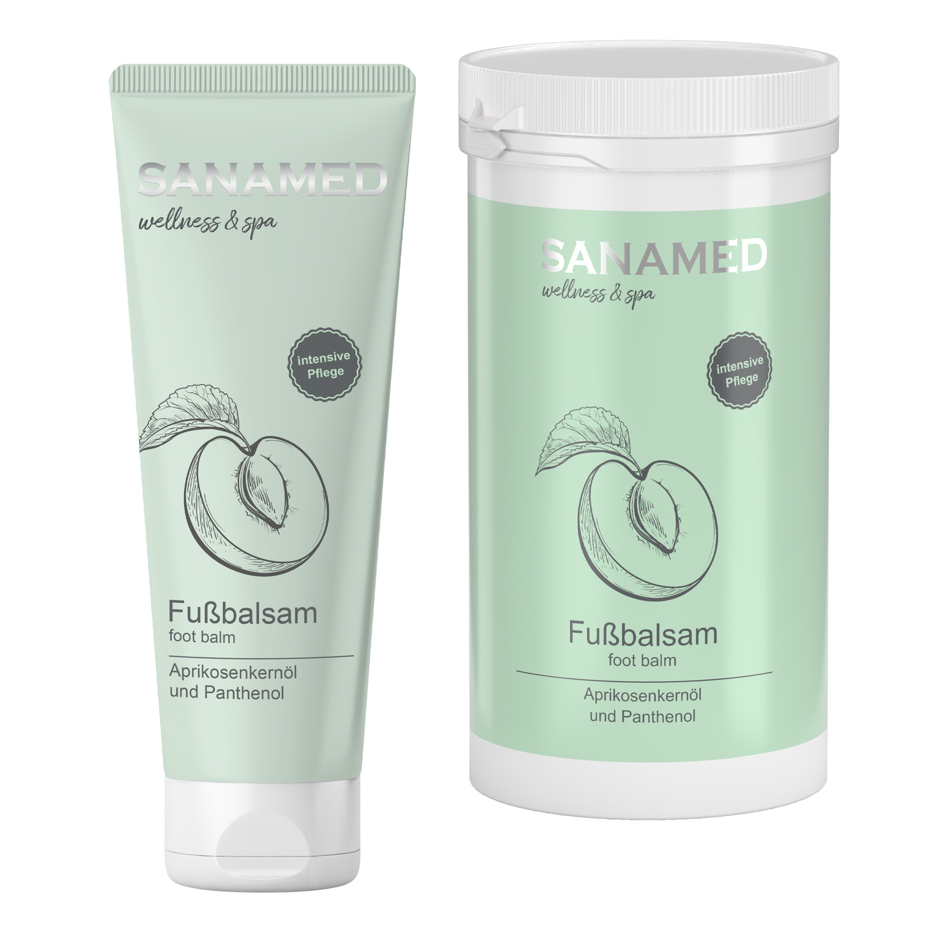 Fußbalsam mit Aprikosenkernöl