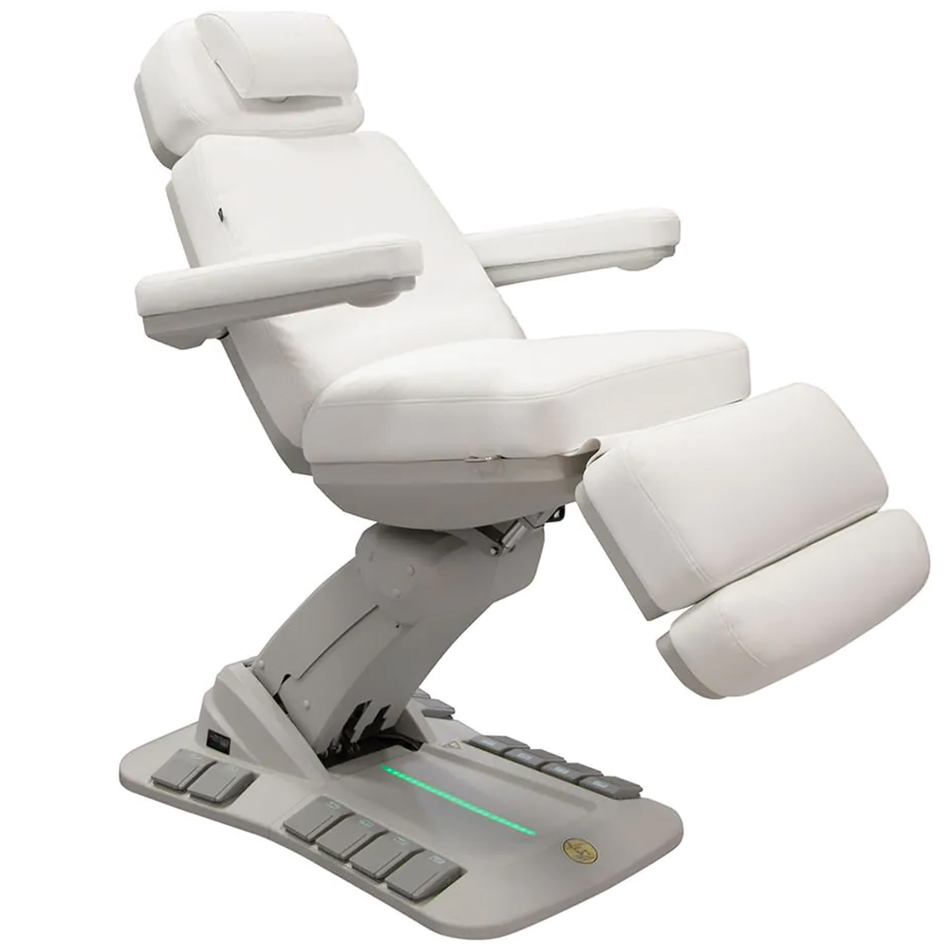 Beauty treatment chair/couch Aurelia, 4 motors, heating, white