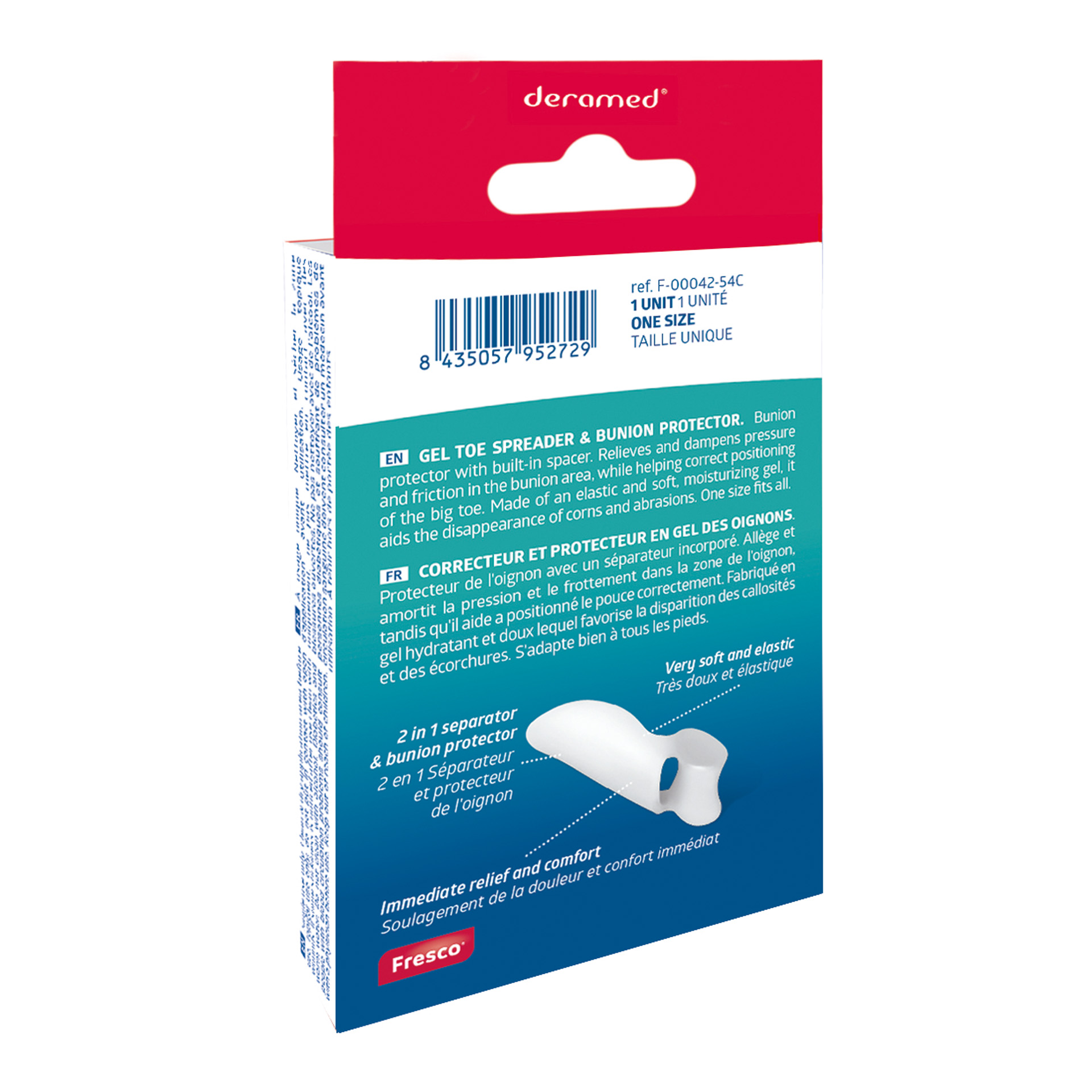 2in1 - Gel-Zehen spreizer & Hallux valgus Schutz