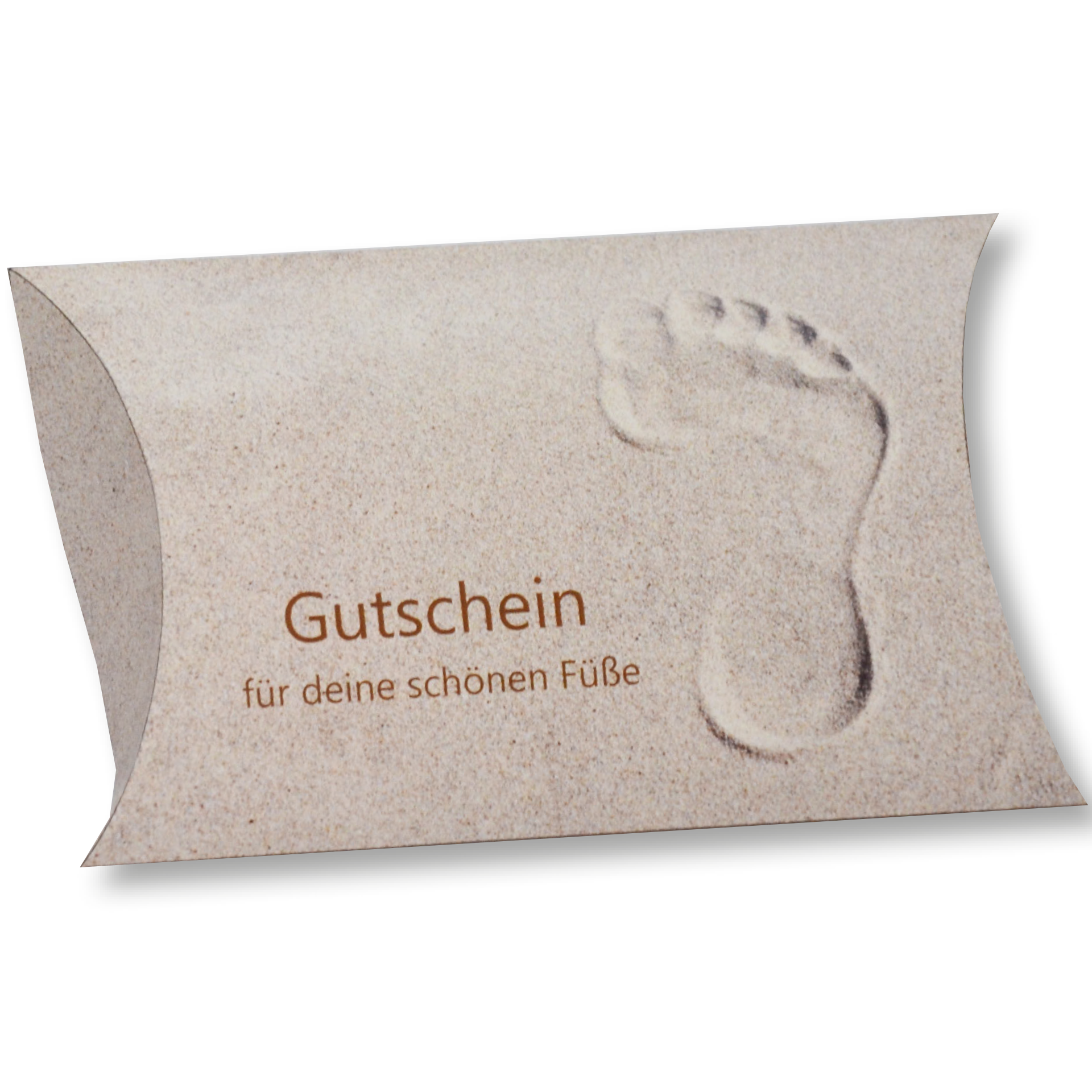 Gutscheine "Fußabdruck im Sand"