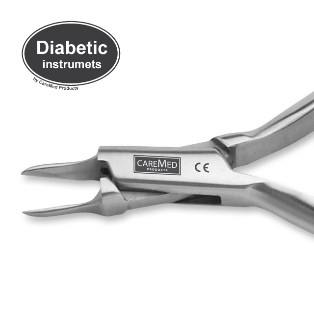 Diabetic - Eckenzange mit Flammenspitze